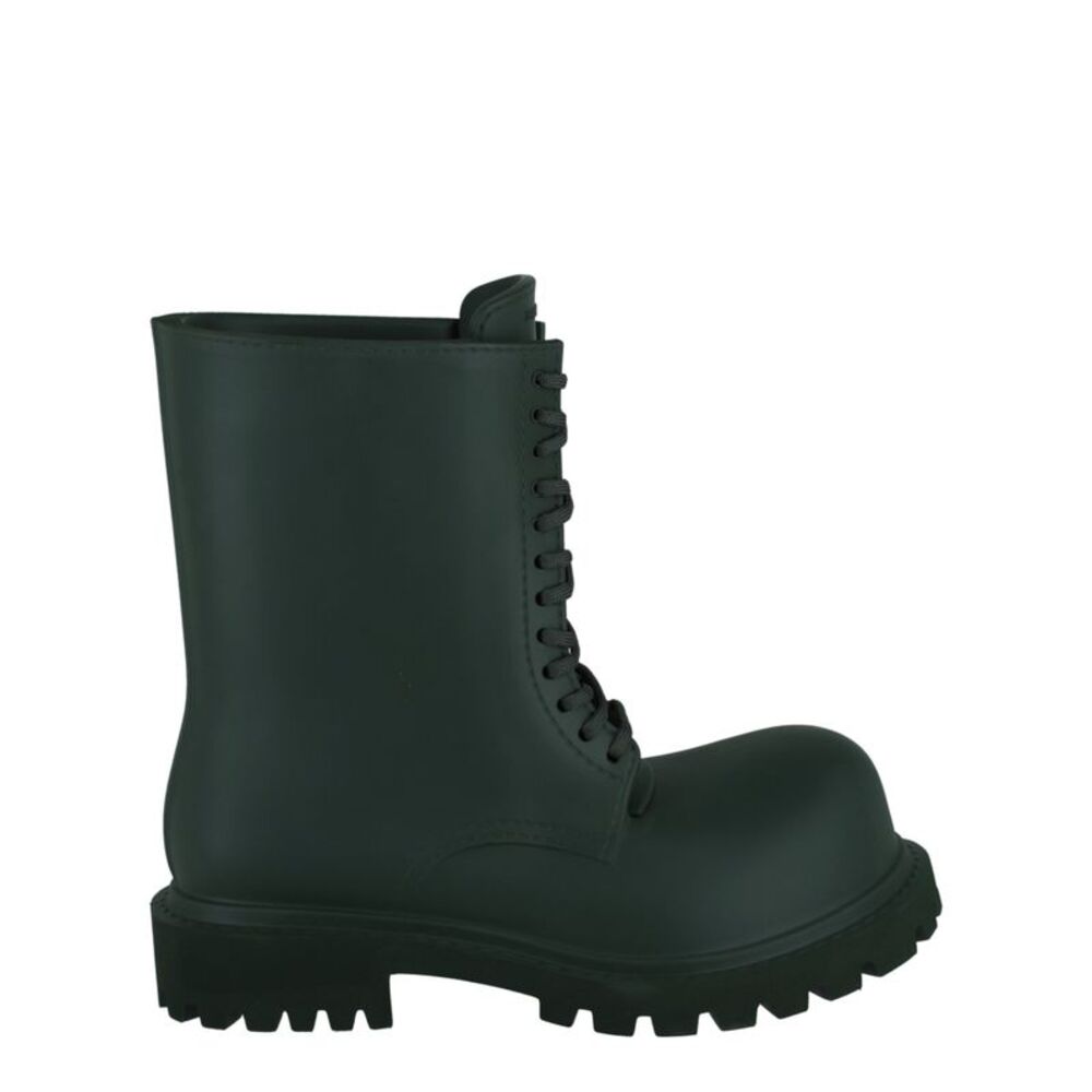 Balenciaga Steriod EVA Lace-Up Boots Green Mens